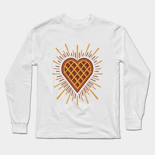 heart shaped waffle Long Sleeve T-Shirt